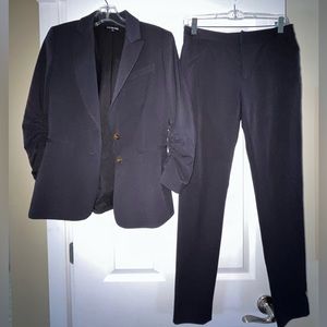 Navy 3/4 Sleeve Business Suit